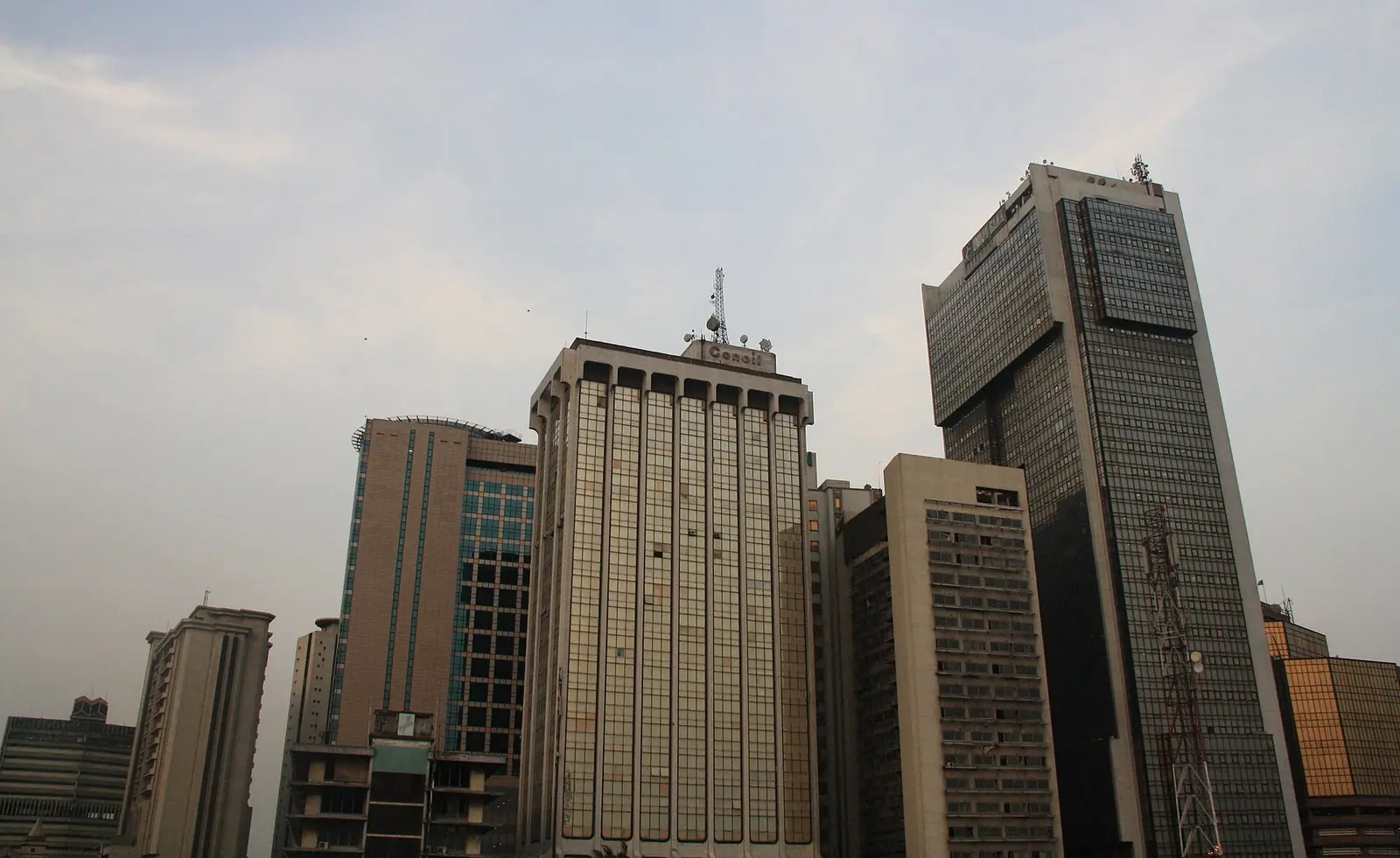 Office towers in the Lagos business district